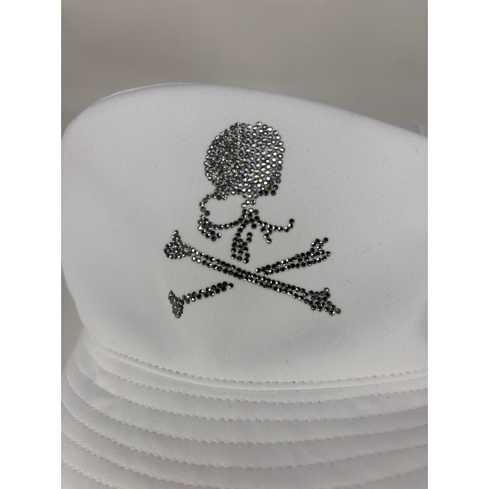 Mastermind Japan Mastermind World X Swarovski White Bucket Hat Size Large Size ONE SIZE - 7 Thumbnail