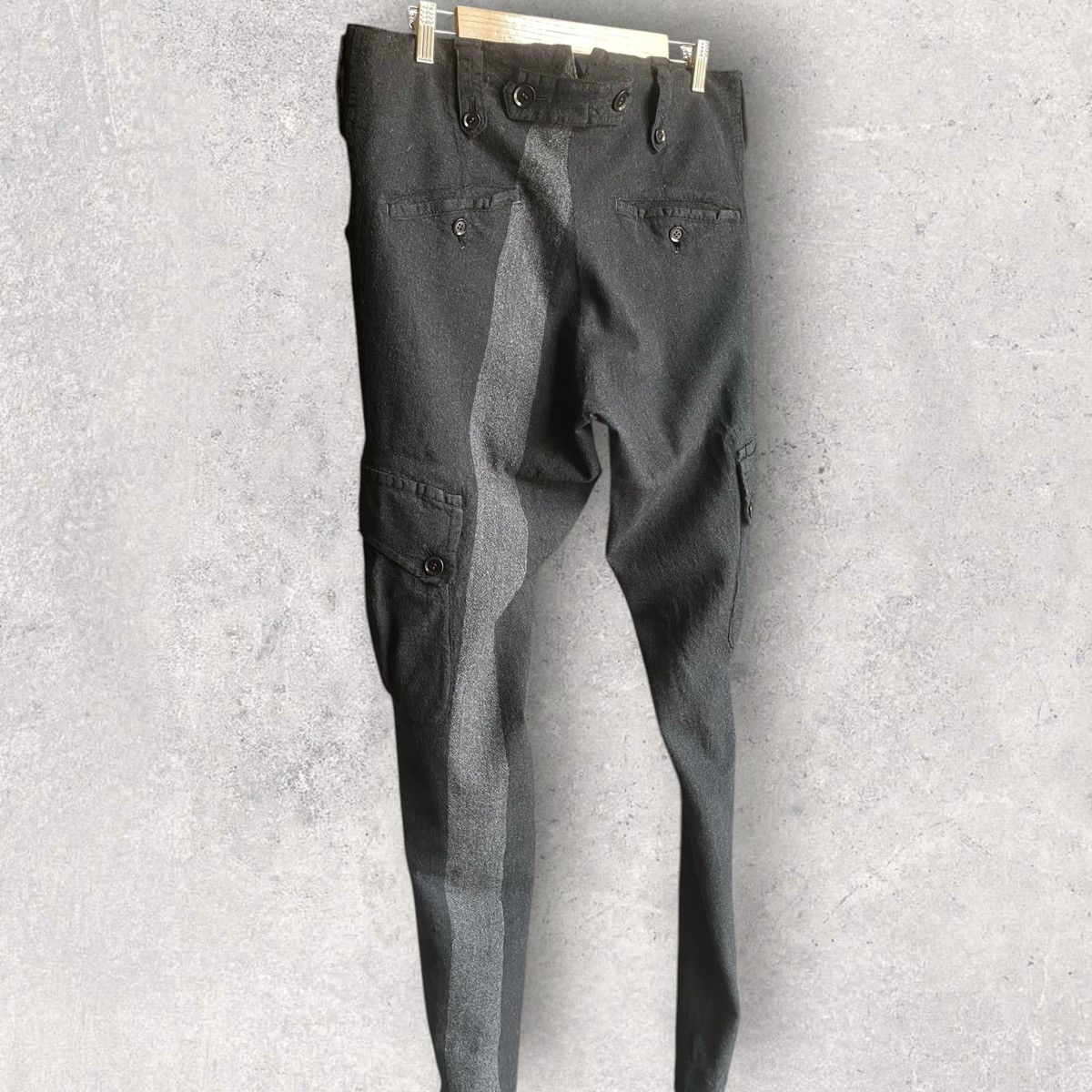 Yohji Yamamoto AW08 Y’s Red Label Wool Stripe Oversize Pants Size US 34 / EU 50 - 4 Thumbnail