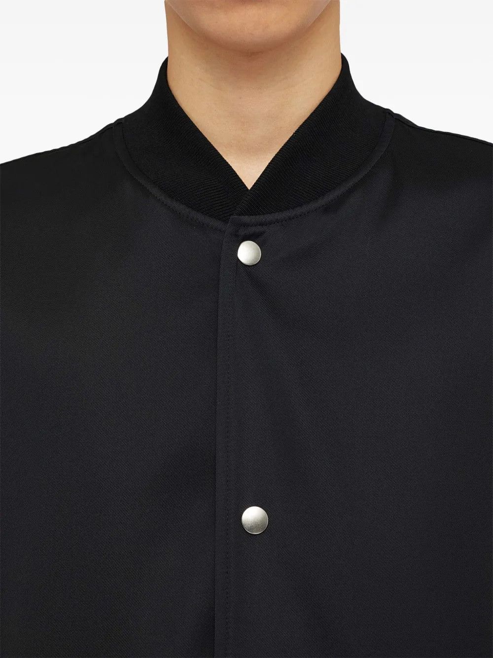 Jil Sander o1w1db10825 Bomber Jacket in Black Size US XL / EU 56 / 4 - 4 Thumbnail