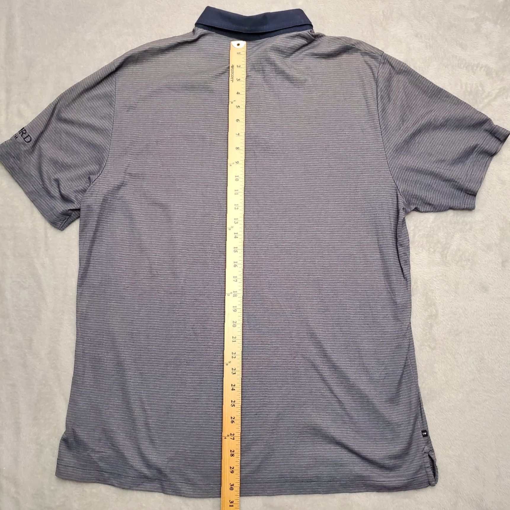 TravisMathew Travis Mathew Shirt Men Polo Gray Extra XL Short Sleeve Pima Cotton Blend Golf Embroidered Logo Casual Sport/Golf Shirt Mens Size US XL / EU 56 / 4 - 6 Thumbnail