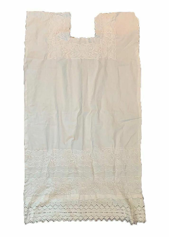 Designer Pre Owned White Hand Made Dress L Size L / US 10 / IT 46 - 2 Thumbnail