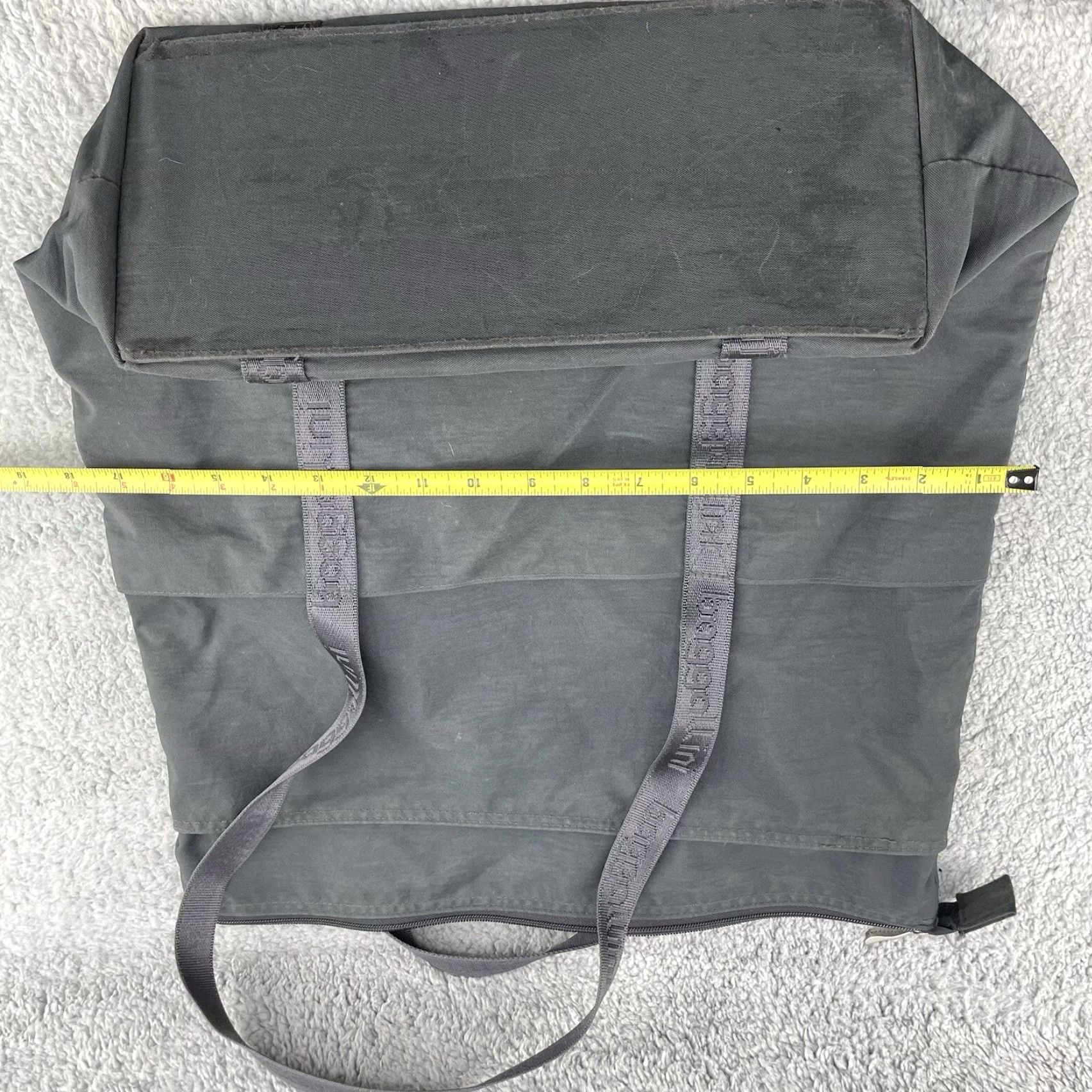 Vintage Baggallini Tote Book Bag Womens XL Gray Canvas Multi Pocket Travel 90s Classic Chic Everyday Tote Womens XL Gray Canvas Multi Pocket Travel Size ONE SIZE - 6 Thumbnail