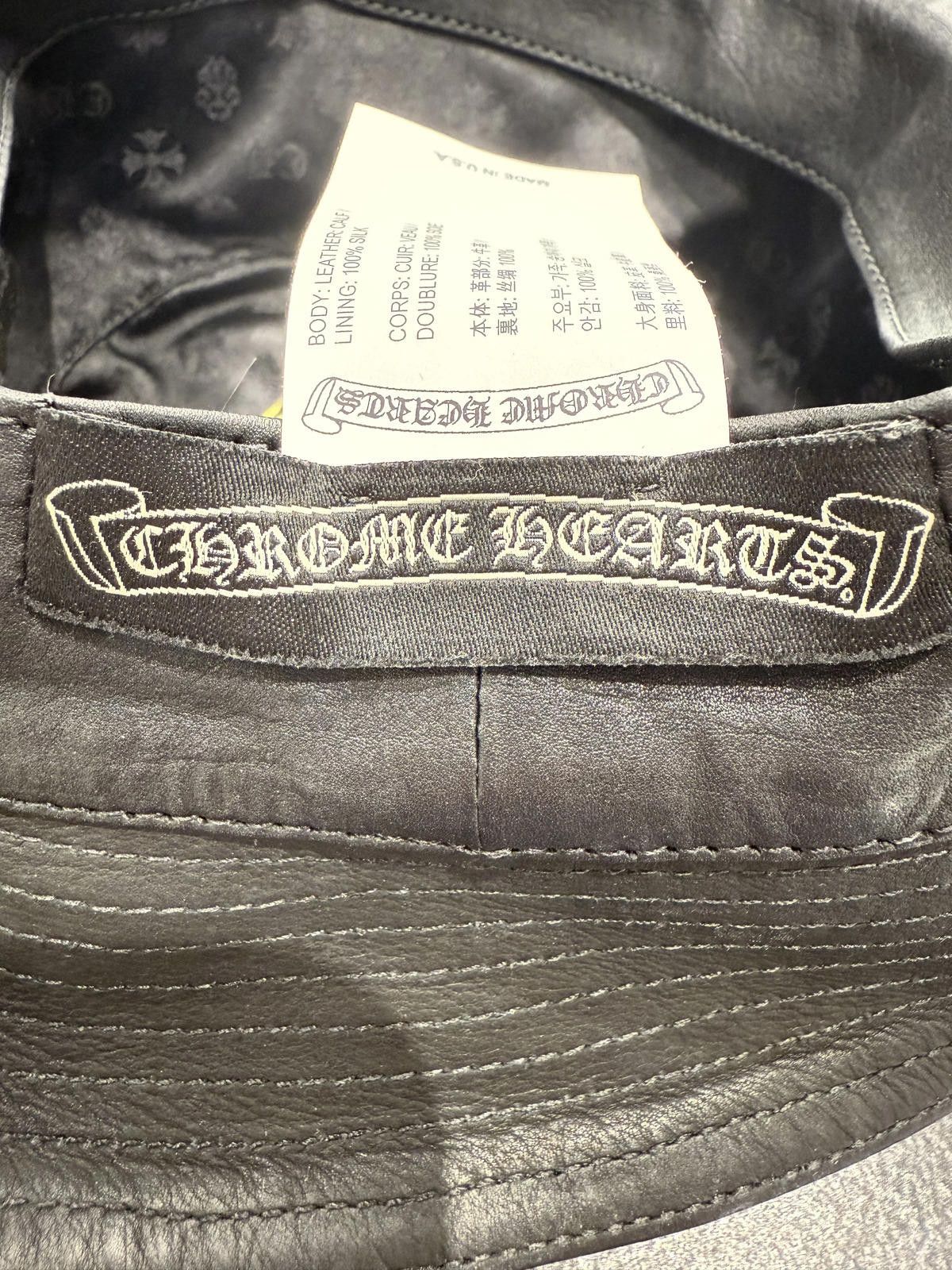 Chrome Hearts Chrome Hearts Cross Leather Patch Bucket Hat in Black Size ONE SIZE - 6 Thumbnail
