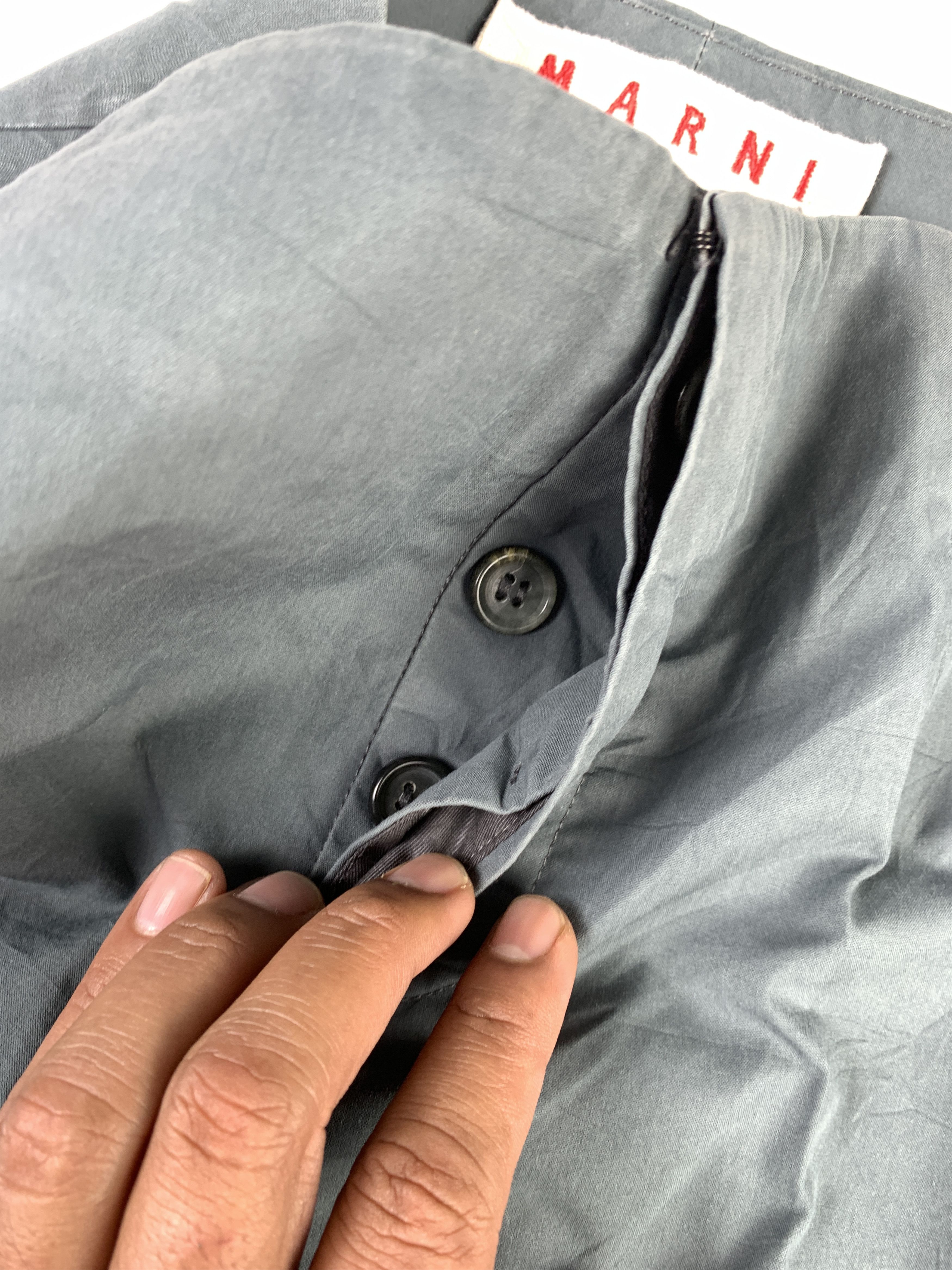 Marni MARNI Charcoal Lowrise Capri Shorts (29) Size 29" - 6 Thumbnail