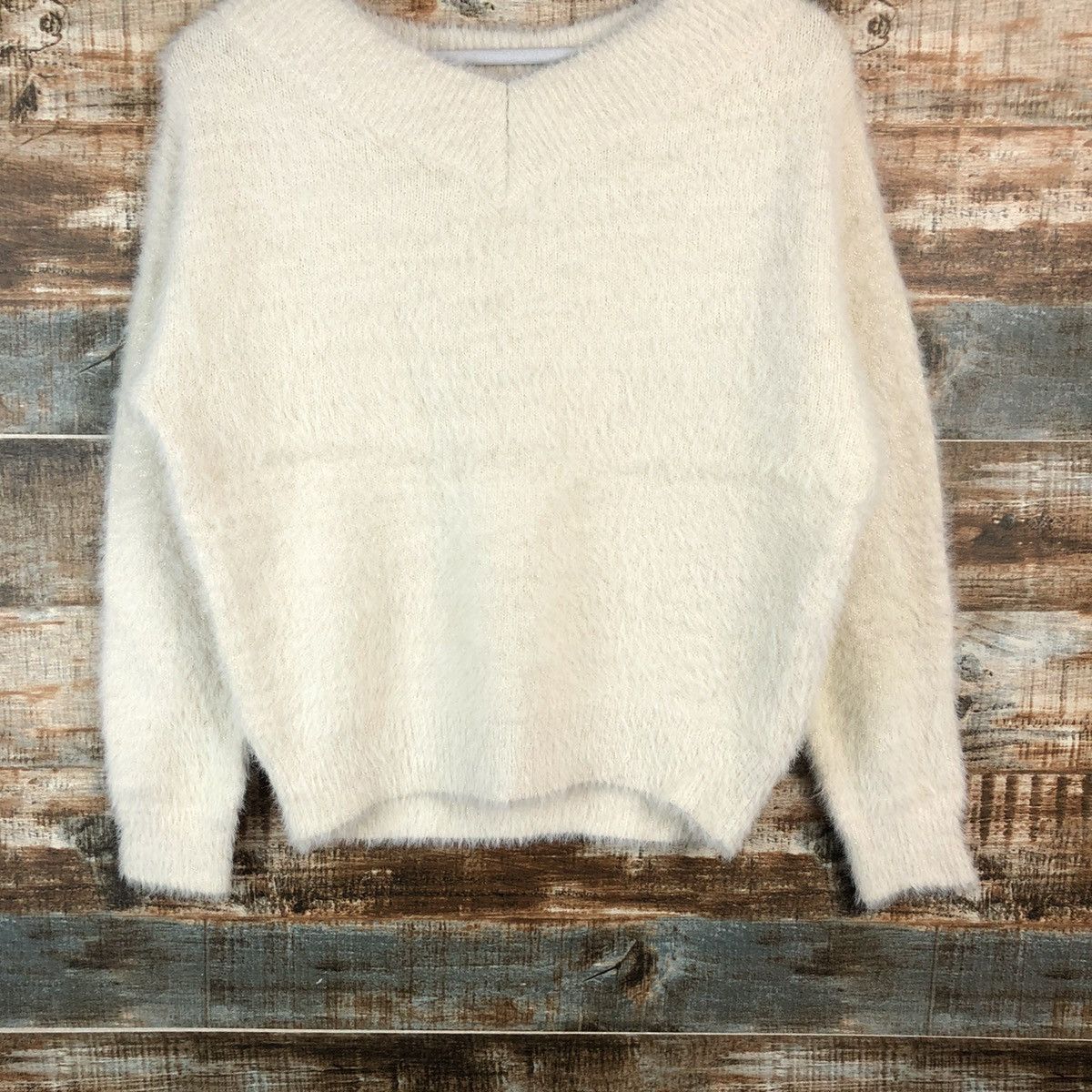 Vintage DLL Majestic Legon Cream Mohair Knitwear #C049 Size M / US 6-8 / IT 42-44 - 3 Thumbnail