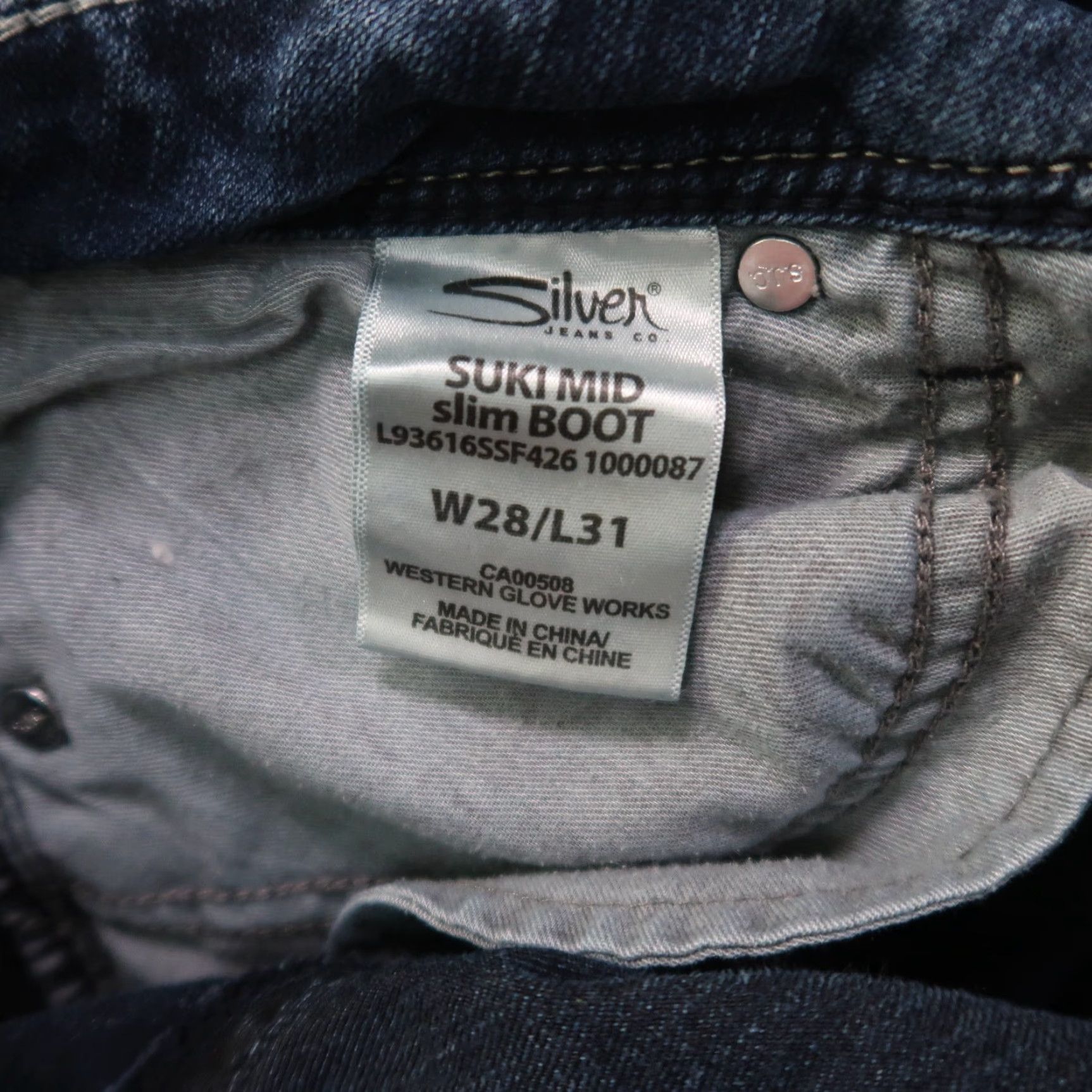 Silver Jeans Co. Silver Suki Mid Bootcut Jeans Women's 28x31 Blue Denim Pants Stretch Size 28" / US 6 / IT 42 - 5 Thumbnail