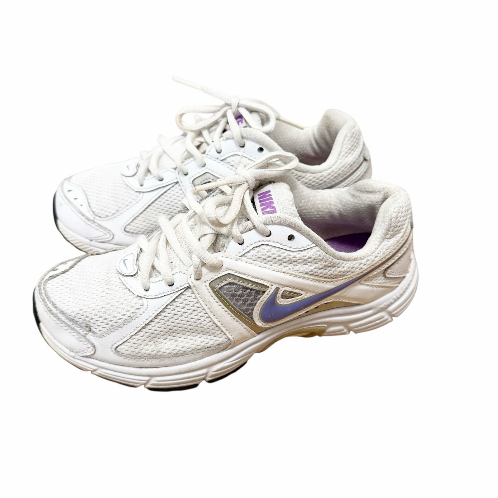 Nike Nike Dart 9 White Purple Sneakers Sz 6 Size US 6 / IT 36 - 3 Thumbnail