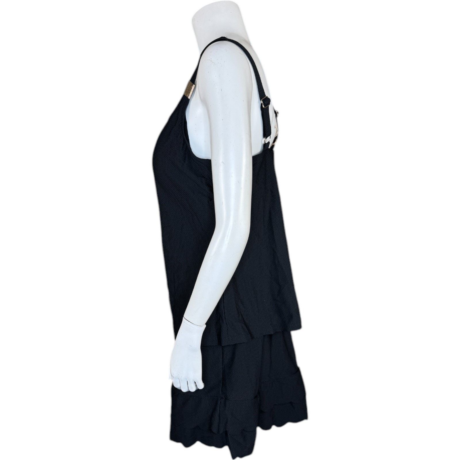 Other Susan Graver Soleil Ruffle Hem Tankini with Skirt Black 14 Size XL / US 12-14 / IT 48-50 - 5 Thumbnail