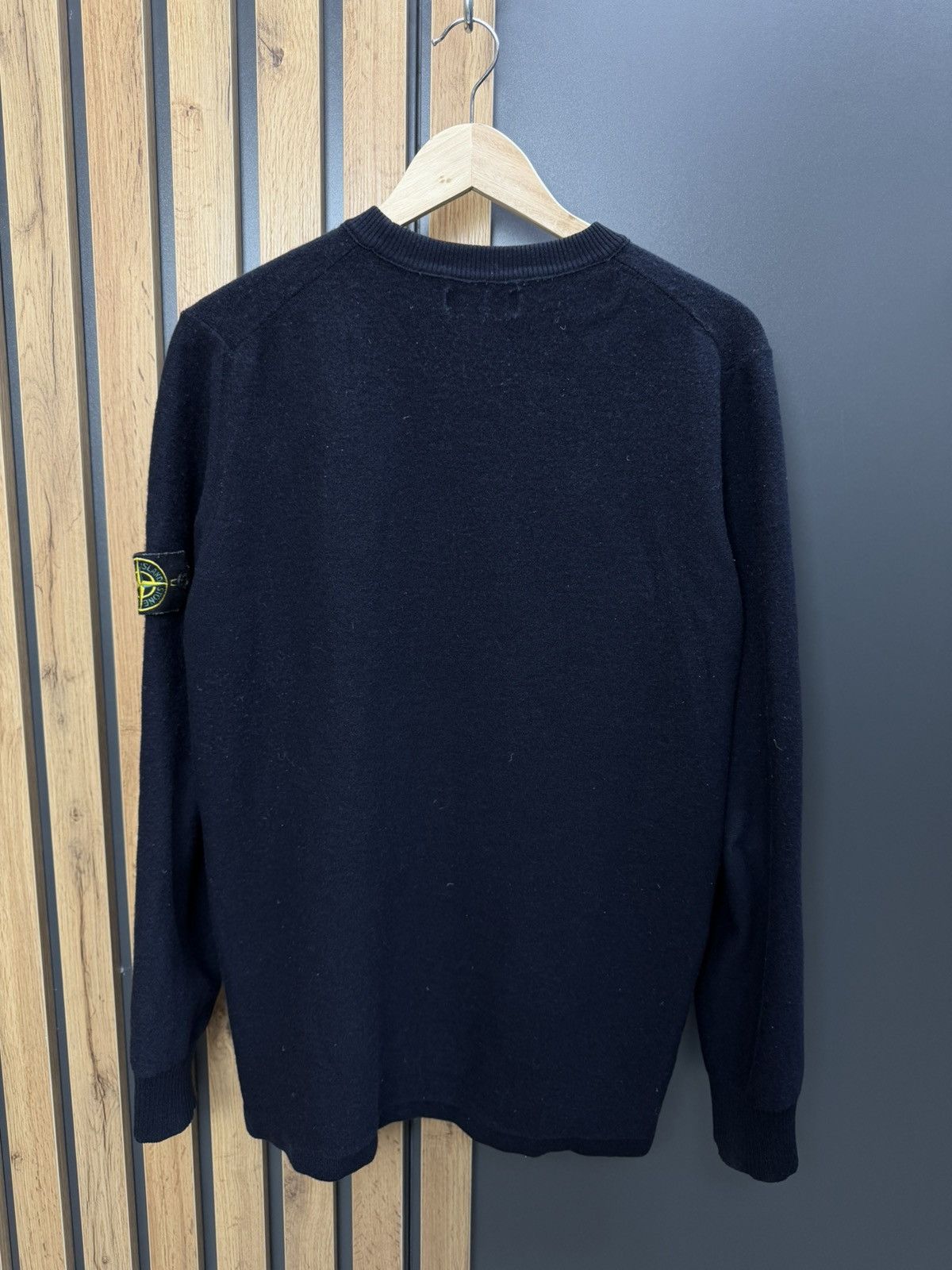 Stone Island Stone Island Crewneck Wool Knit Sweater Navy Men’s Size US XL / EU 56 / 4 - 11 Thumbnail