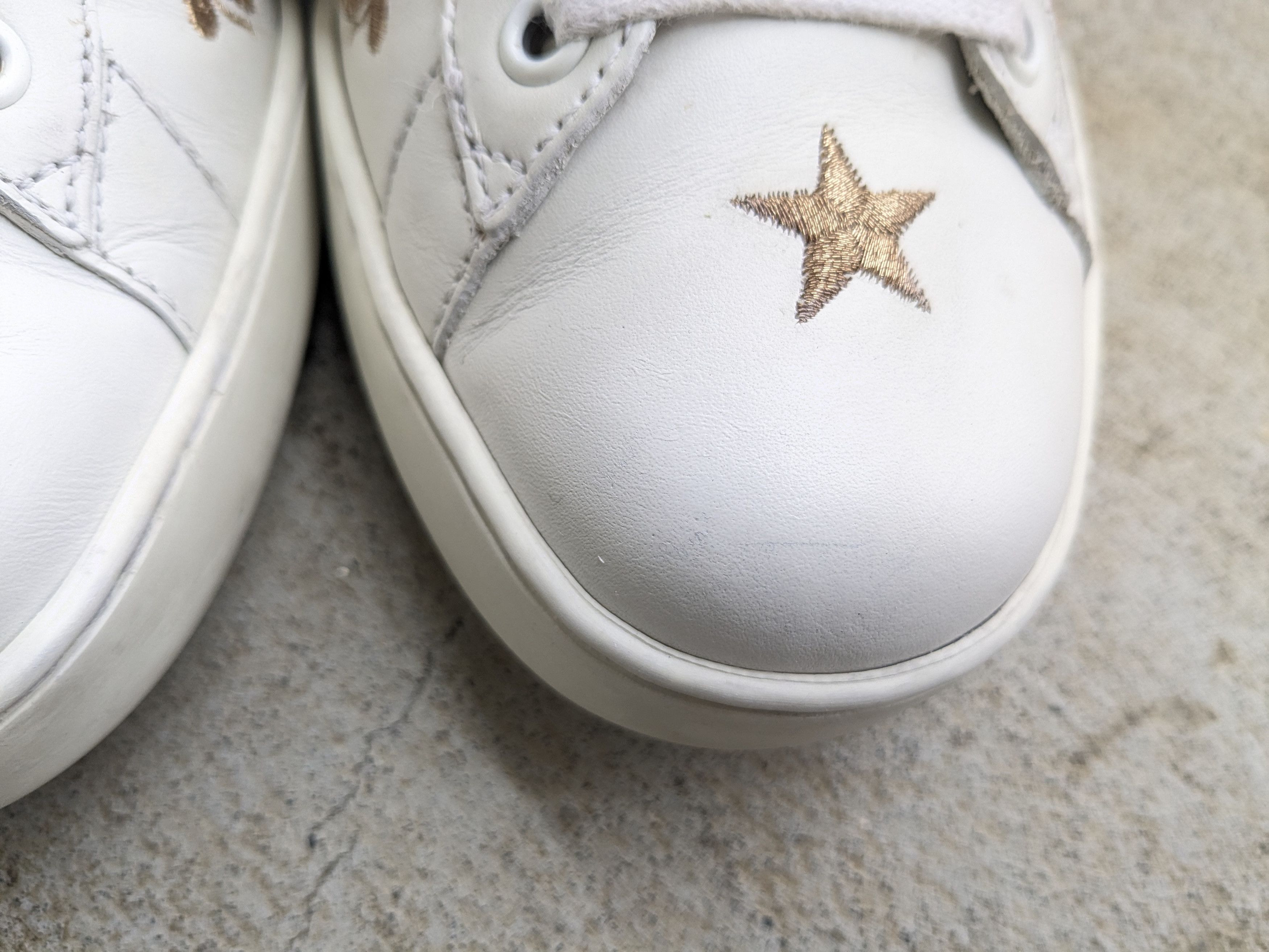 Gucci Gucci Ace Sneakers White Bee Stars Low 7 Leather Size US 7 / EU 40 - 5 Thumbnail