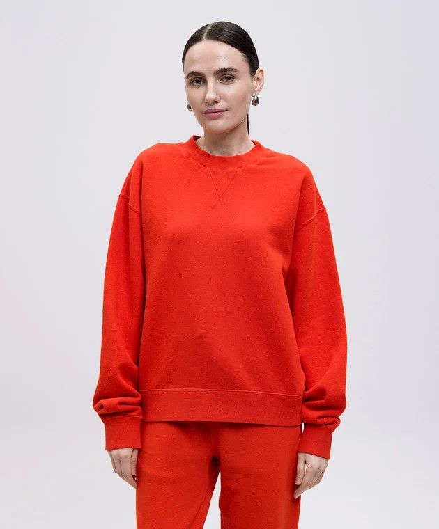 Jil Sander o1loc1c0426 Sweatshirt in Orange Size S / US 4 / IT 40 - 3 Thumbnail