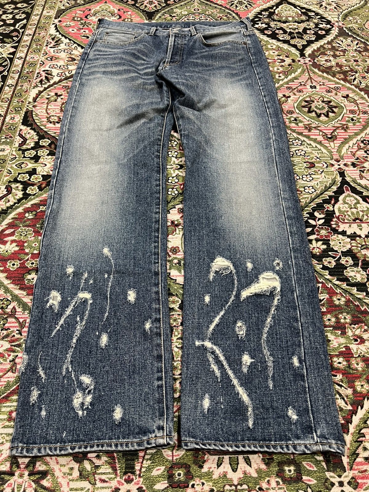 Japanese Brand × Takeo Kikuchi VTG TAKEO KIKUCHI DISTRESSED JEANS VERY RARE Size US 32 / EU 48 - 1 Thumbnail