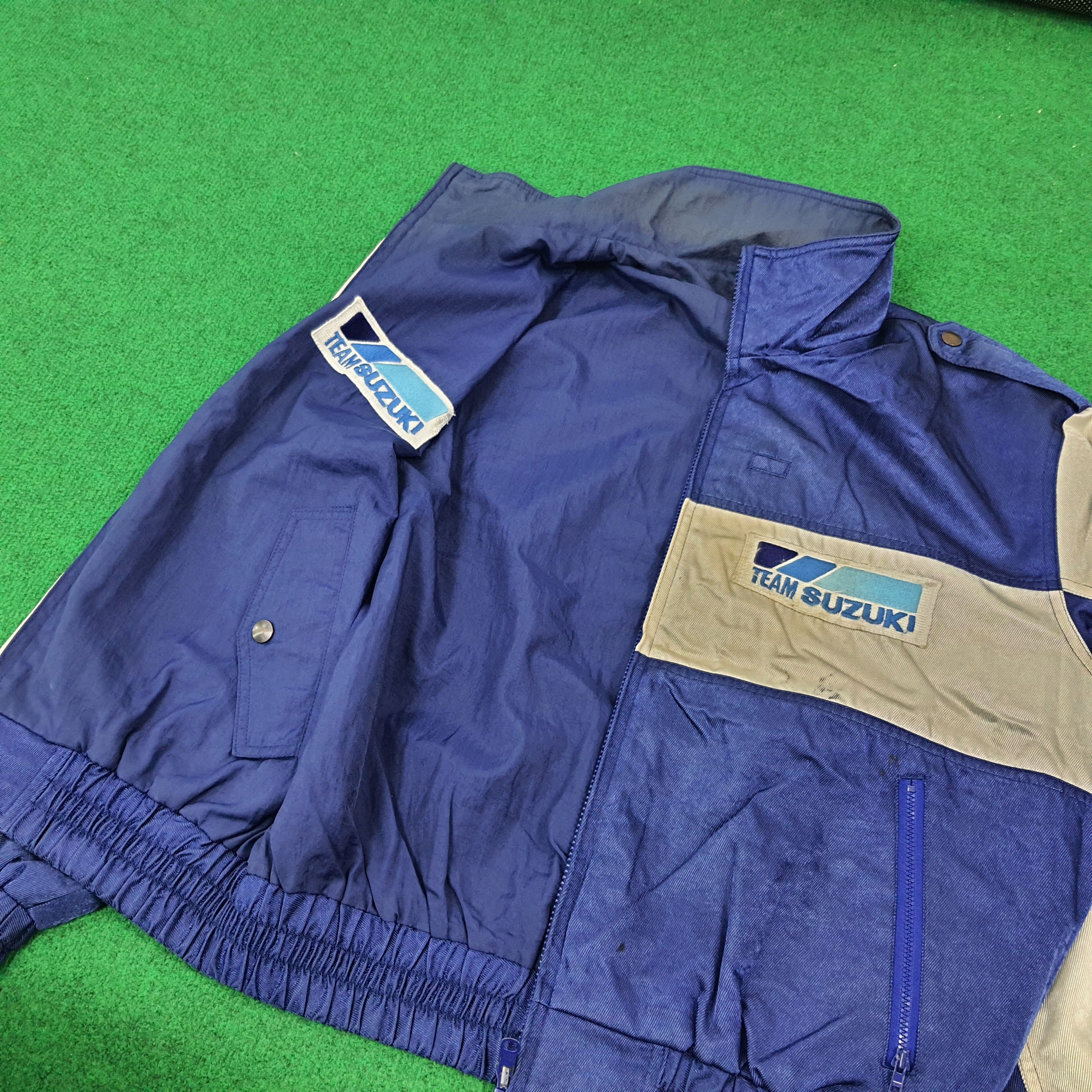 Japanese Brand Vintage 90s Team Suzuki Japan Reversible Jacket C269N10 Size US L / EU 52-54 / 3 - 7 Thumbnail