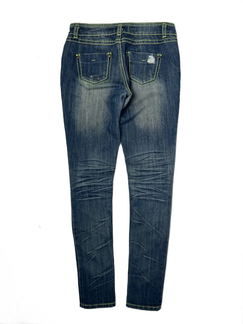 Balmain Balmain Decarnin Rust Washed Contrast Stitch Skinny Jeans Size 26" / US 2 / IT 38 - 3 Thumbnail