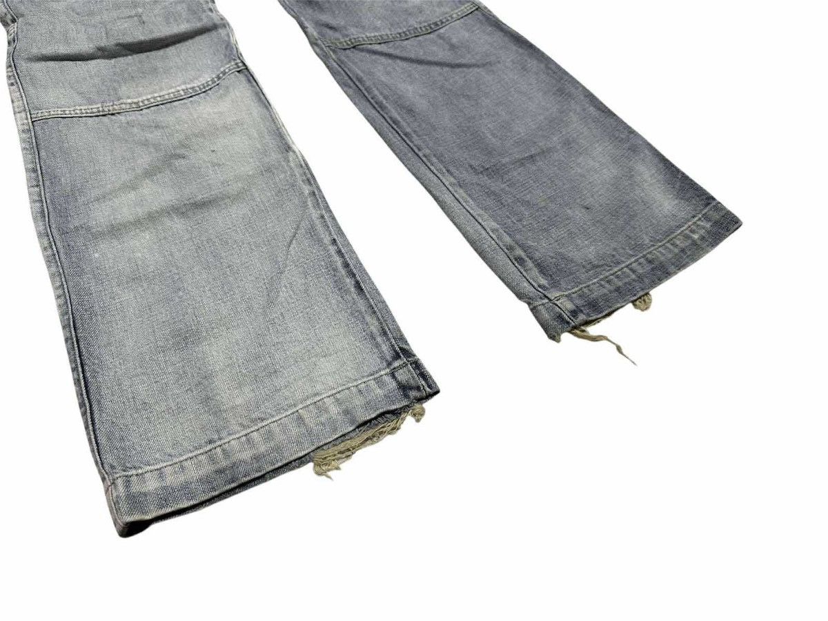 Marithe + Francois Girbaud 🔥Y2K Marithe Francois Girbaud Baggy Flared Denim Distressed Size US 32 / EU 48 - 4 Thumbnail