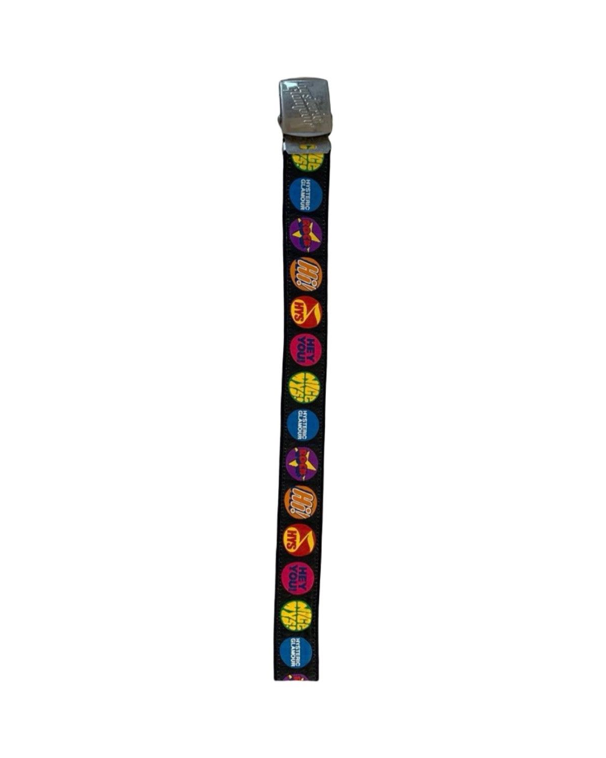 Hysteric Glamour Silver Plated Buckle Multi Print Cotton Belt Size ONE SIZE - 8 Thumbnail