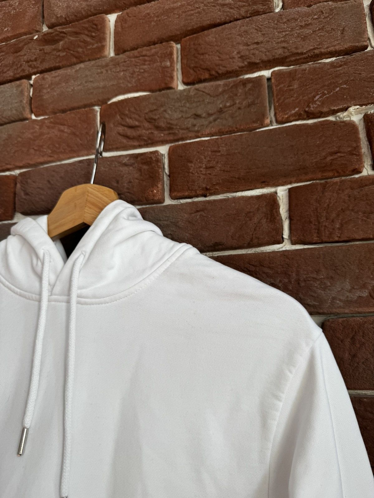 Helmut Lang Rare Helmut Lang white impress hoodie Small Designer Hype Size US S / EU 44-46 / 1 - 7 Thumbnail