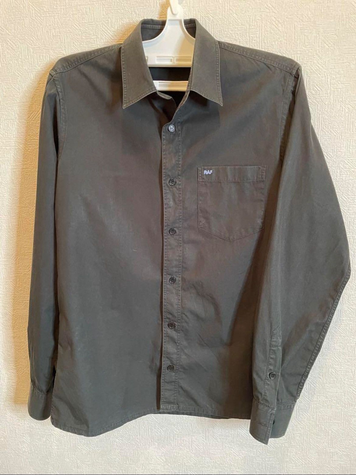 Raf by Raf Simons RAF Simons Shirt Men’s Black Logo Cotton Size US S / EU 44-46 / 1 - 1 Thumbnail