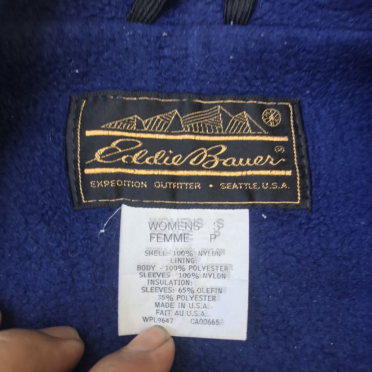 Eddie Bauer × Vintage 90s Eddie Bauer Polar Fleece lined Bomber jacket teal USA Size US M / EU 48-50 / 2 - 6 Thumbnail