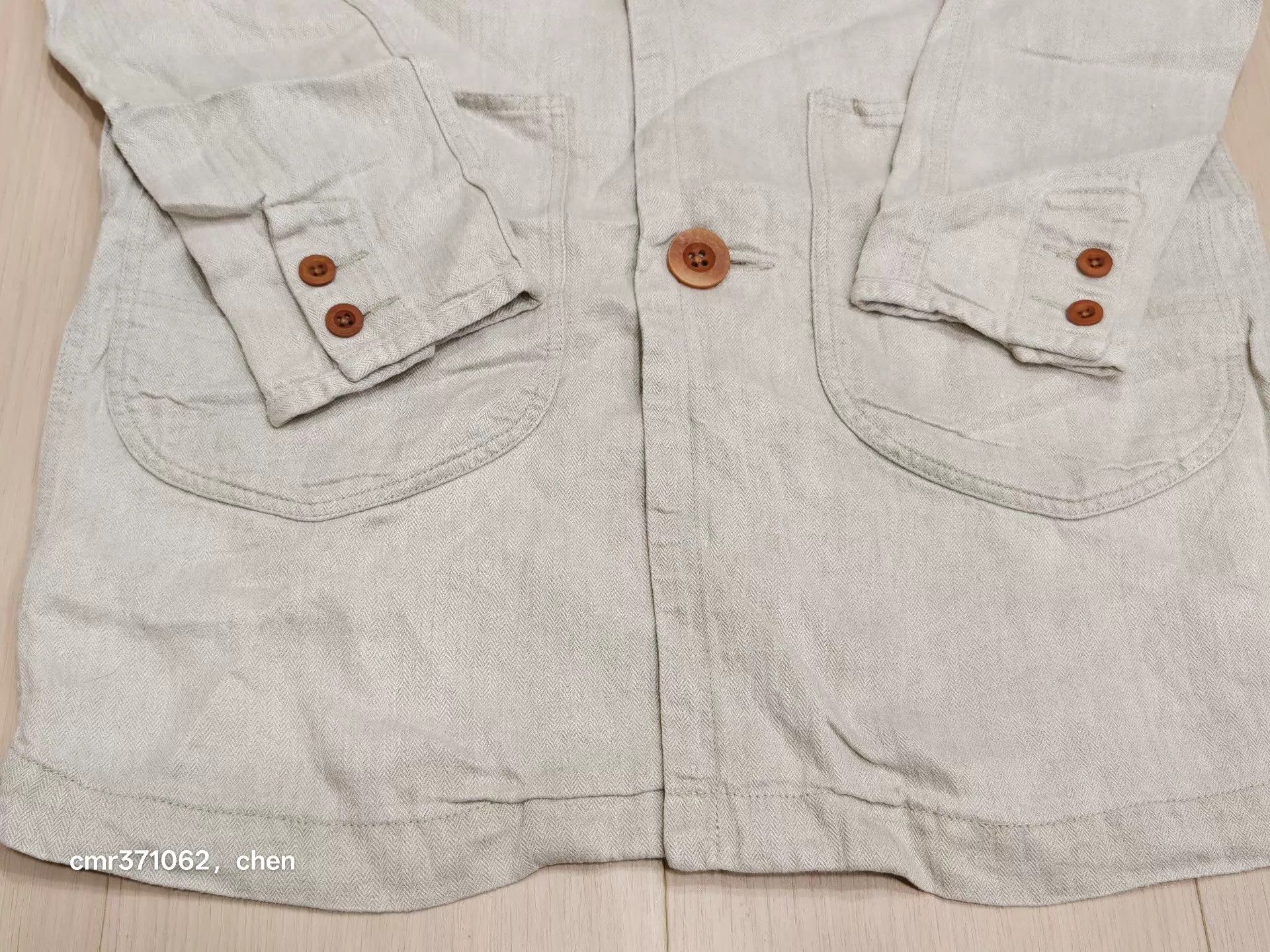 Visvim VISVIM LCC SHOP COAT Beige 0 Herringbone Linen Muddy Size US XS / EU 42 / 0 - 3 Thumbnail