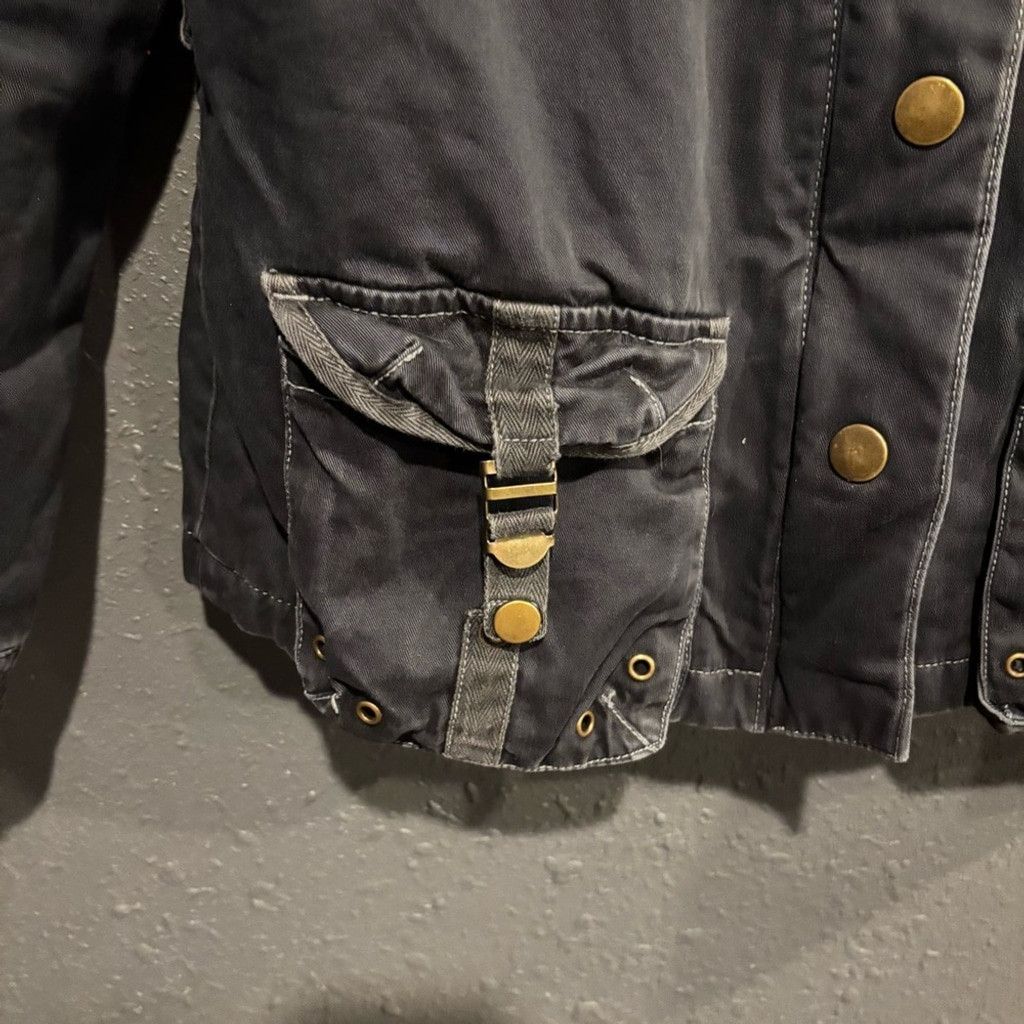 Steve Madden Steve Madden Gray Women's Jean Jacket Size XS / US 0-2 / IT 36-38 - 2 Thumbnail