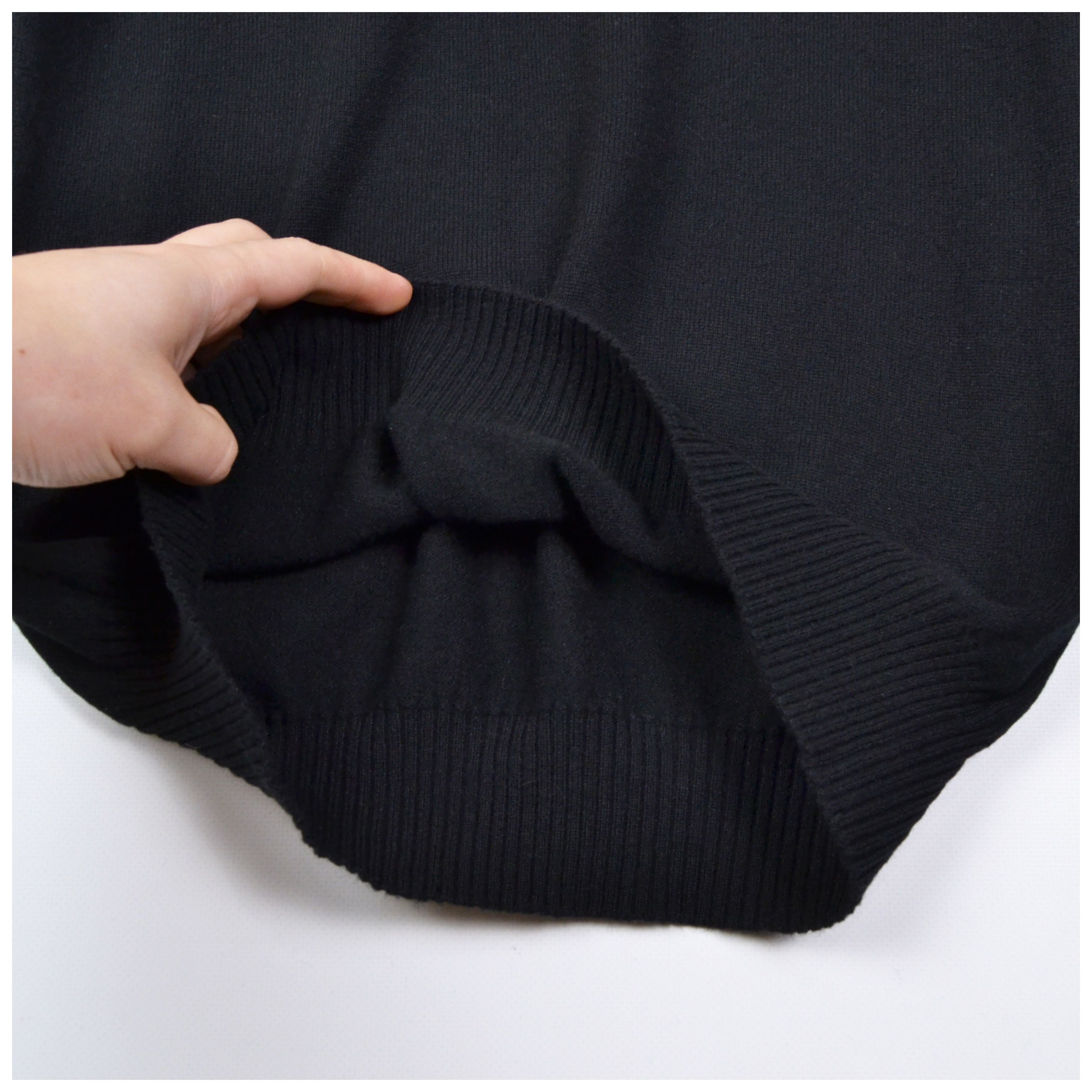 Loro Piana Vintage Loro Piana Black Cashmere Shawl Collar Sweater Size XL / US 12-14 / IT 48-50 - 8 Thumbnail