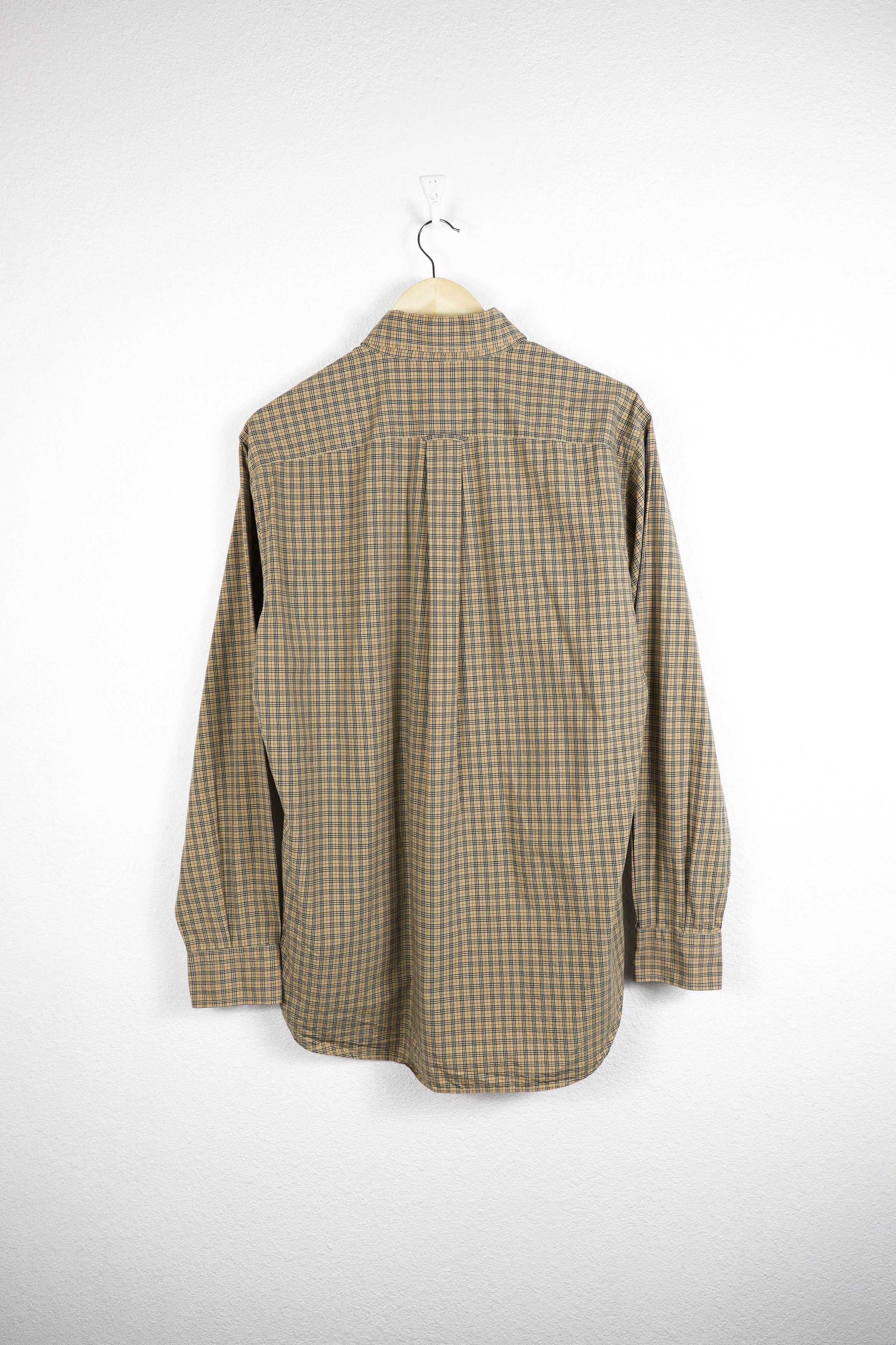 Burberry Vintage Burberry Knight Logo Biege Nova Check Oxford Shirt Size US XL / EU 56 / 4 - 9 Thumbnail