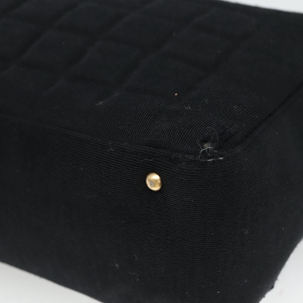 Chanel CHANEL Choco Bar Line Shoulder Bag Canvas Black CC Size ONE SIZE - 12 Thumbnail