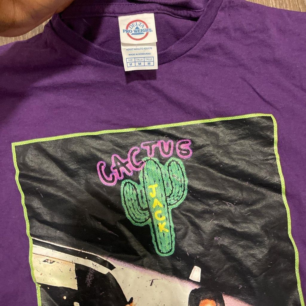 Travis Scott Travis Scott Cactus purple tee size M Size US M / EU 48-50 / 2 - 2 Thumbnail