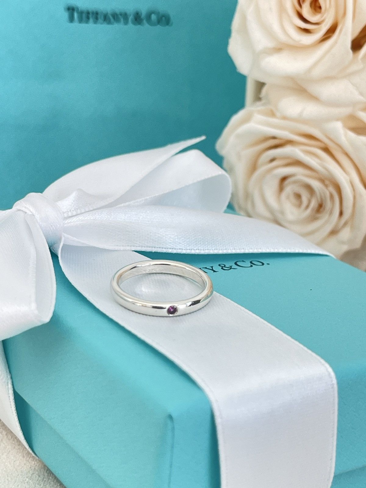 Tiffany & Co. Tiffany & Co. Silver Peretti Pink Sapphire sz. 5.5 $550 Size ONE SIZE - 7 Thumbnail