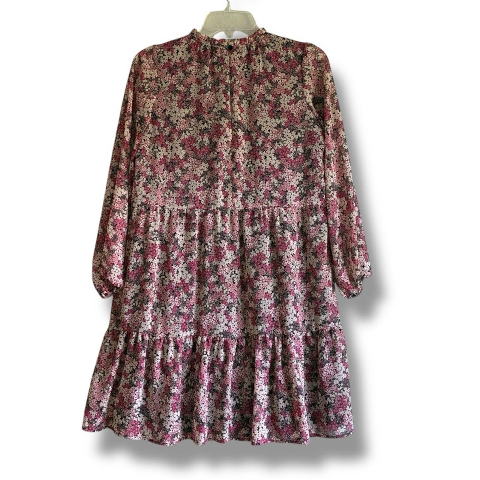 Loft LOFT Petite floral tiered long sleeve shirtdress Size XS / US 0-2 / IT 36-38 - 2 Thumbnail