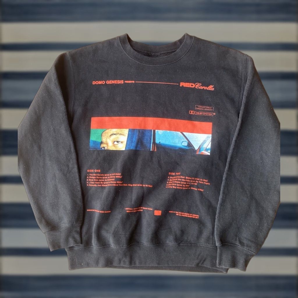 Odd Future Domo Genesis Red Corolla 2017 Album Promo Crewneck Sweatshirt Small Men's Logo Graphic Print Fleece Pullover Vintage: No Size US S / EU 44-46 / 1 - 1 Thumbnail