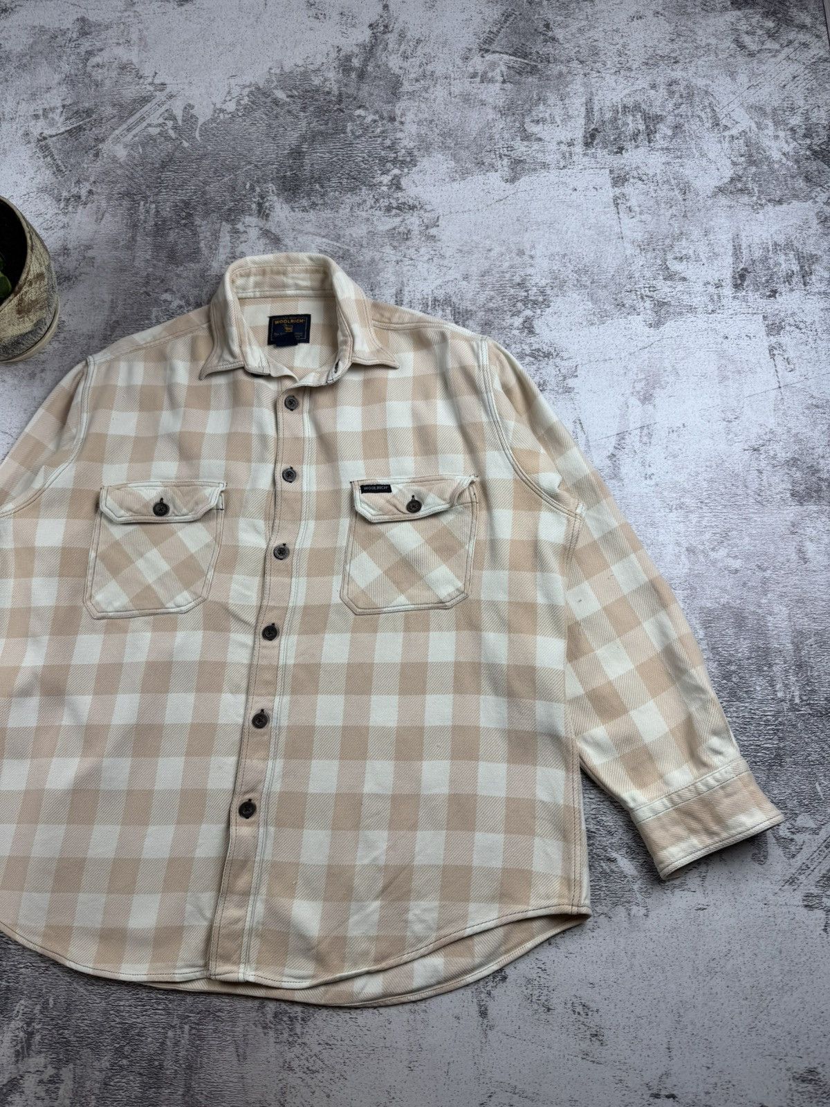 Woolrich Woolen Mills Woolrich Western Check Men’s Large Flannel Plaid Cotton Button Rap Jacket Shirt Size US L / EU 52-54 / 3 - 3 Thumbnail