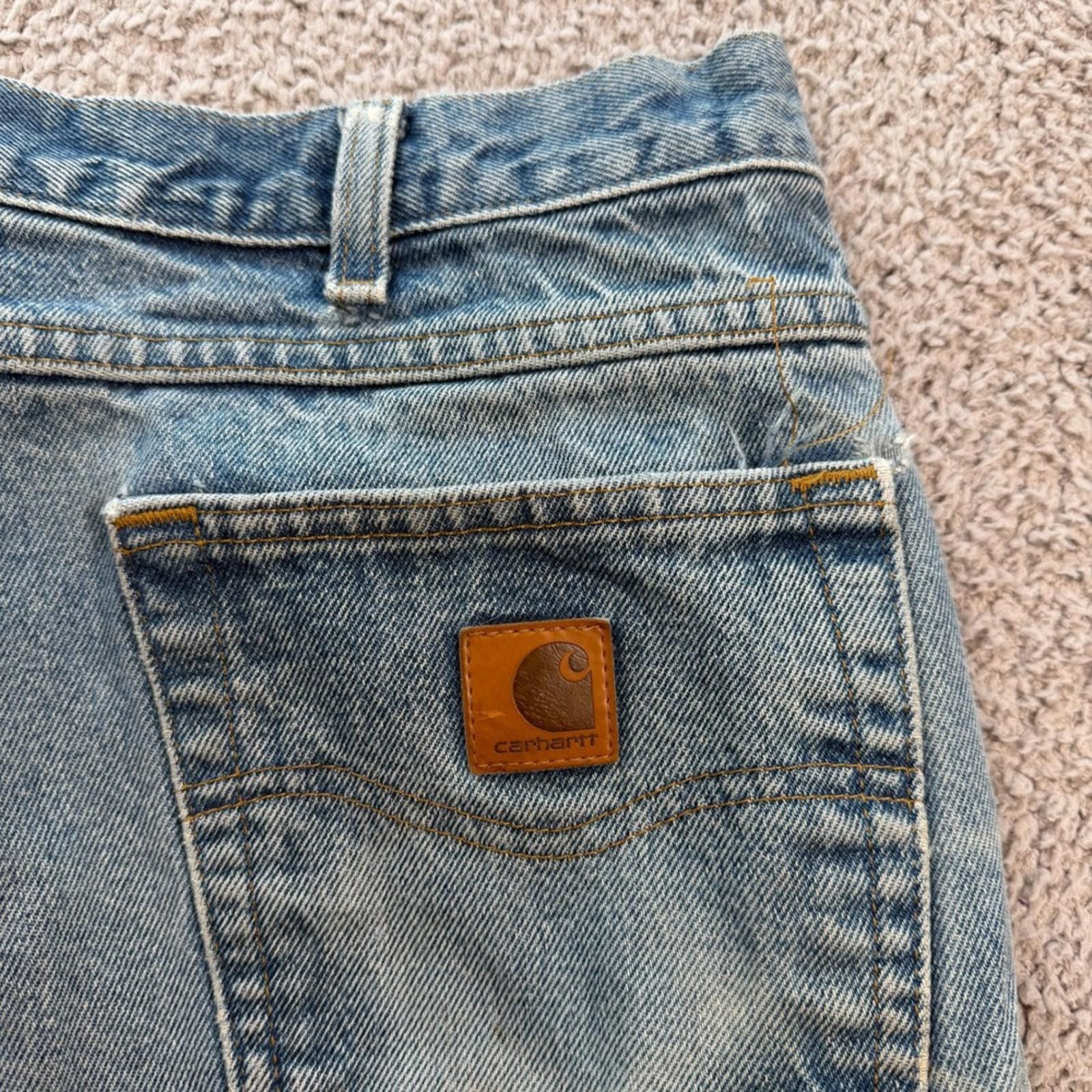 Carhartt Carhartt B171 DST Relaxed Fit Carpenter Jeans Mens 40x34 Size US 40 / EU 56 - 6 Thumbnail