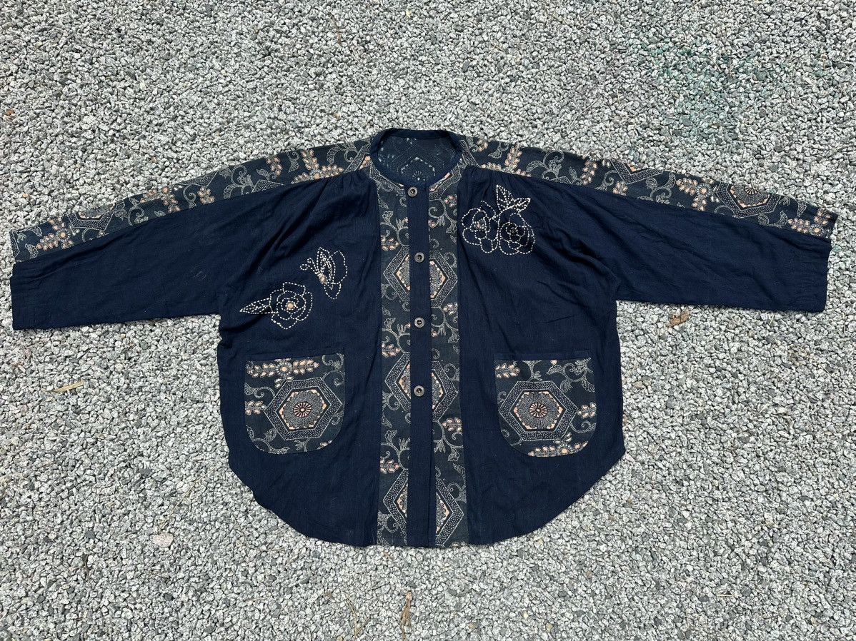 Indigo Vtg Japanese Brand Indigo Blue Shashiko Kendo Uniform Noragi Size US L / EU 52-54 / 3 - 12 Thumbnail