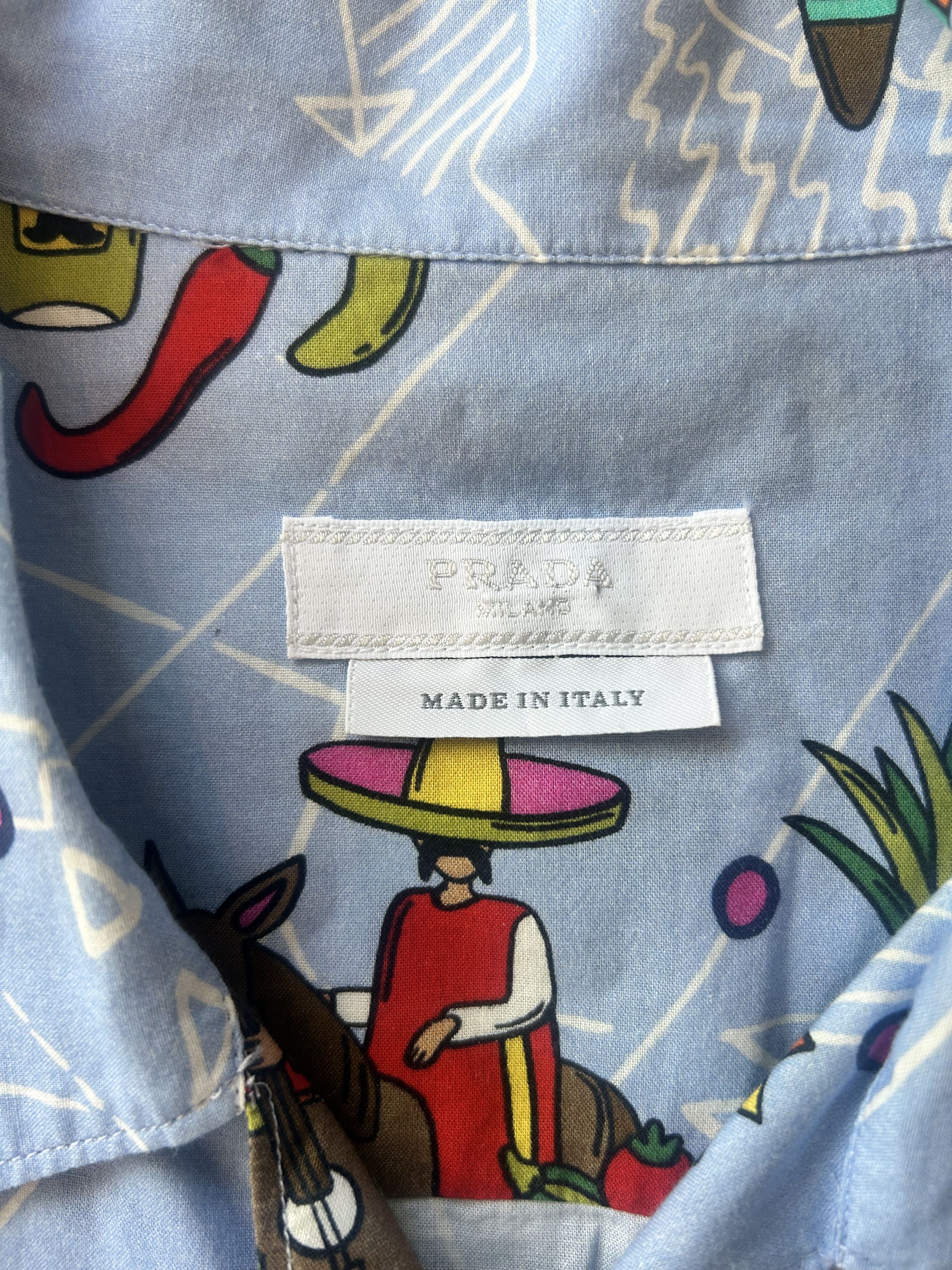 Prada 2016 Printed Camp Shirt Size US XXL / EU 58 / 5 - 3 Thumbnail