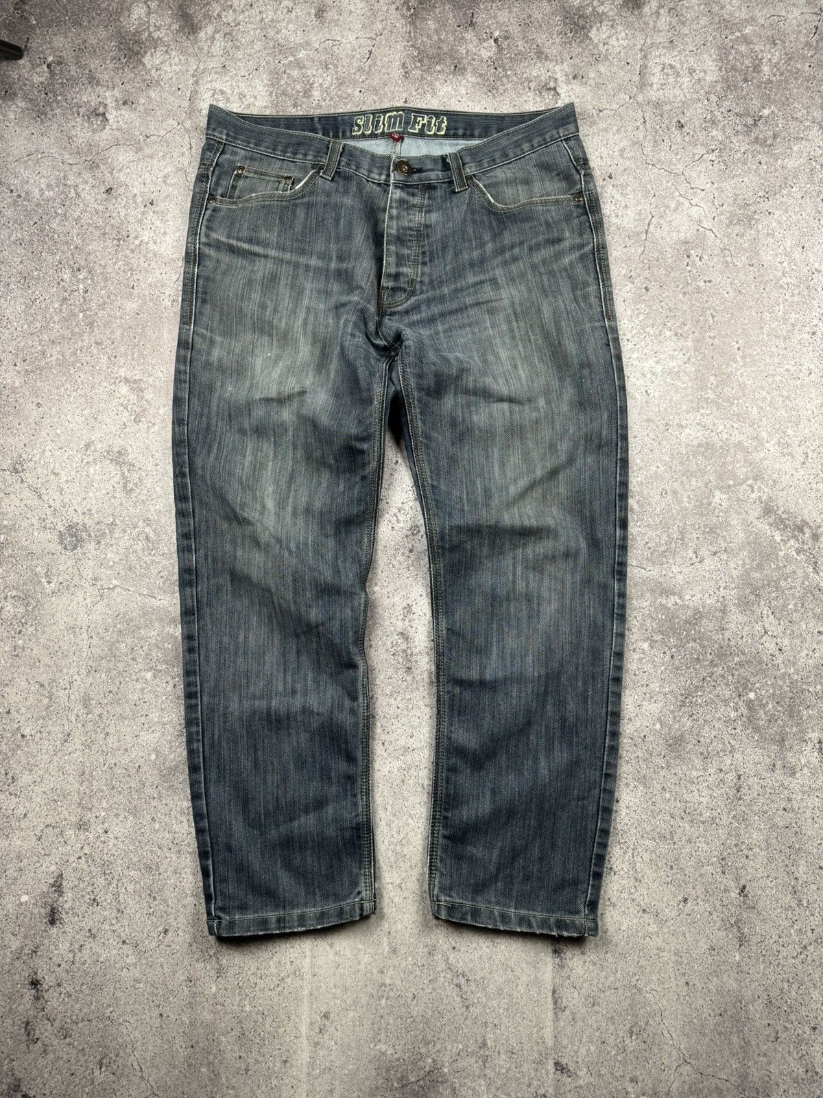 Firetrap × Vintage Vintage Firetrap Dirty Denim Japanese Baggy Jeans Size US 36 / EU 52 - 3 Thumbnail