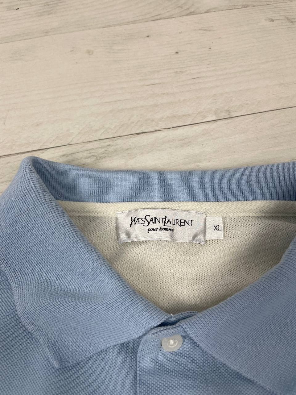 Yves Saint Laurent Vintage Yves Saint Laurent Polo Shirt Big Logo YSL Luxury Size US XL / EU 56 / 4 - 5 Thumbnail