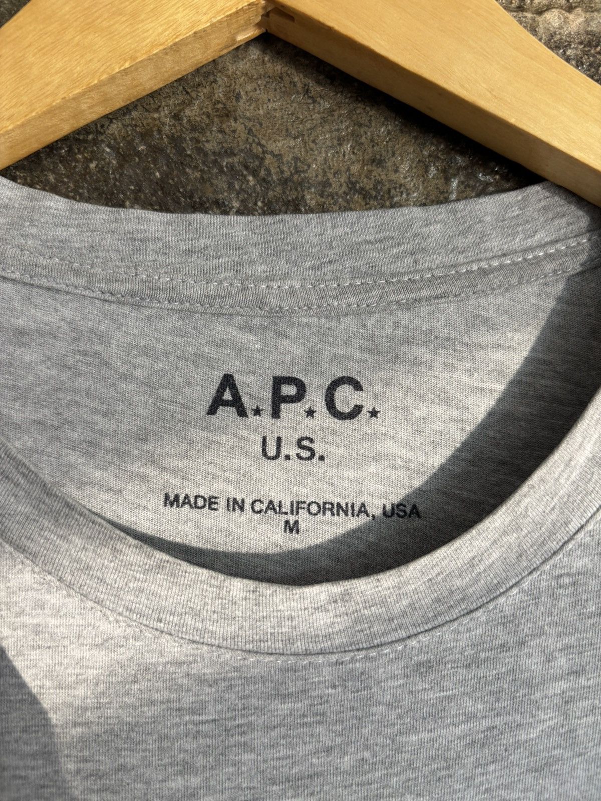 A.P.C. APC US Logo Tee #luxury #vintage #steal #designer Size US L / EU 52-54 / 3 - 3 Thumbnail