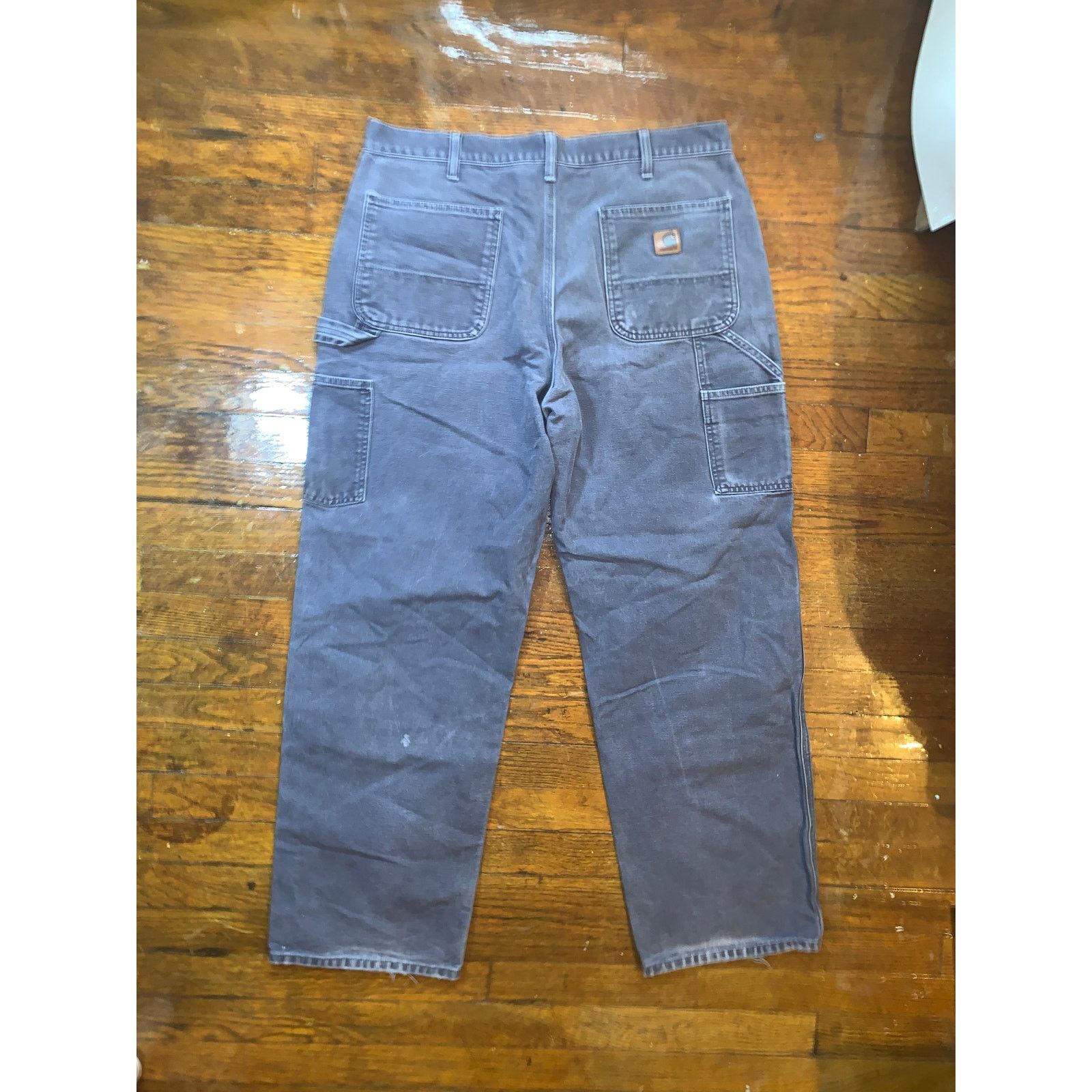 Carhartt Carhartt B11 Work Pants 36x32 Dark Grey Washed Duck Mexico Size US 36 / EU 52 - 9 Thumbnail