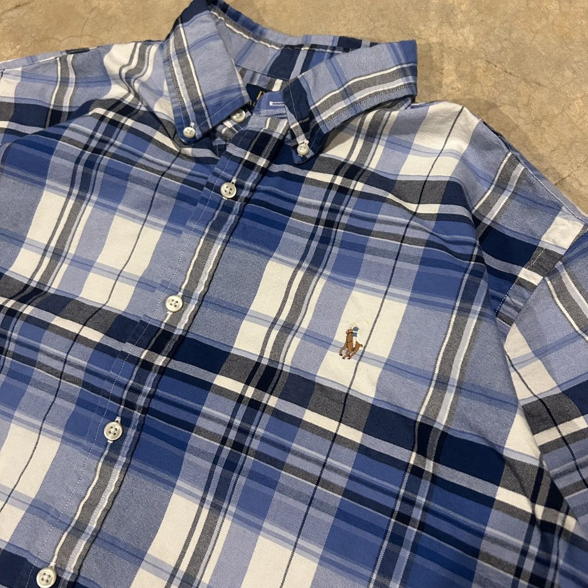 Polo Ralph Lauren Vintage Polo Ralph Lauren Plaid Pony Button Up Shirt Blue Size US XL / EU 56 / 4 - 3 Thumbnail