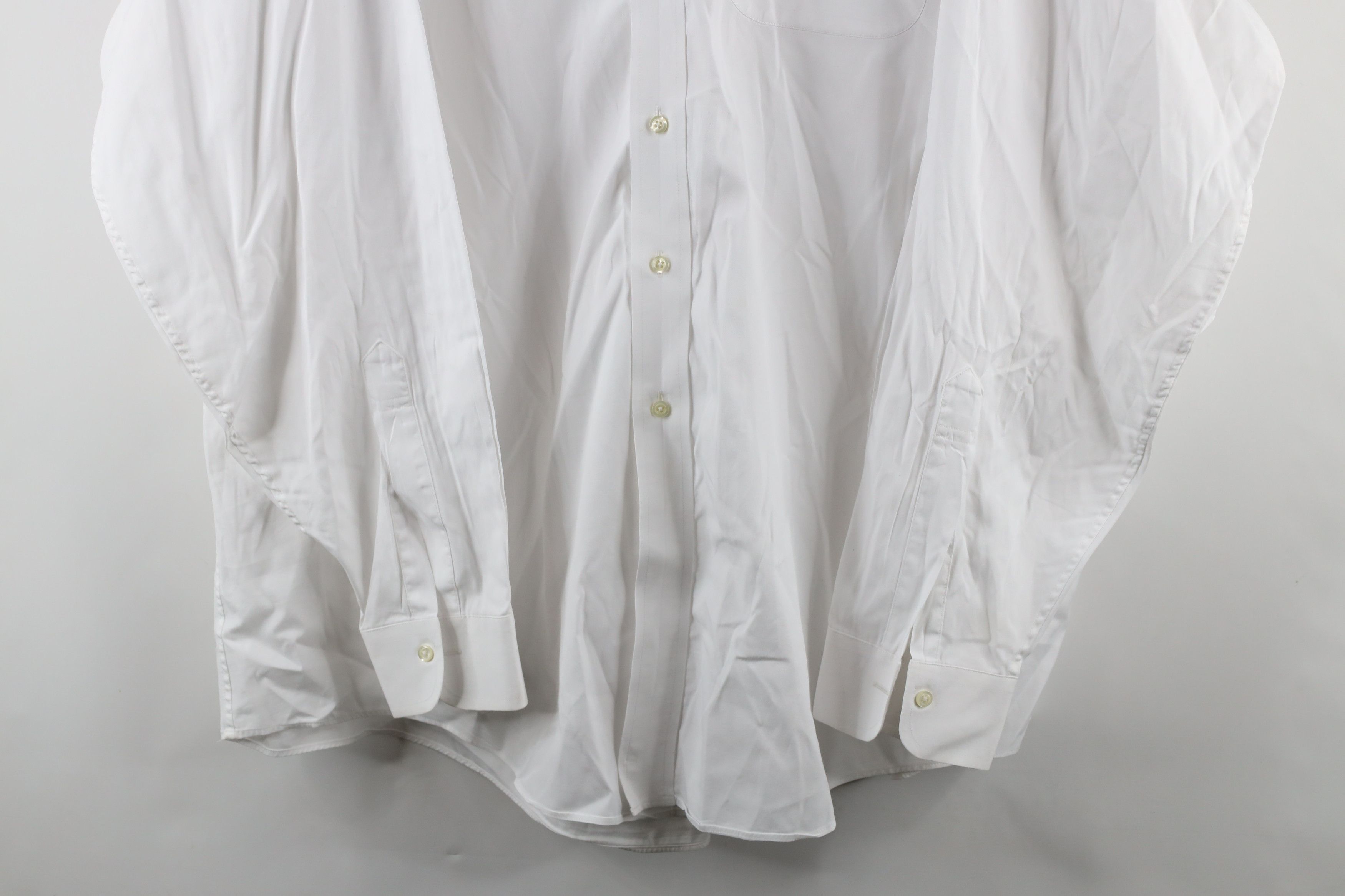 Brooks Brothers × Vintage Vintage 90s Brooks Brothers Cotton Button Down Shirt White Size US M / EU 48-50 / 2 - 3 Thumbnail