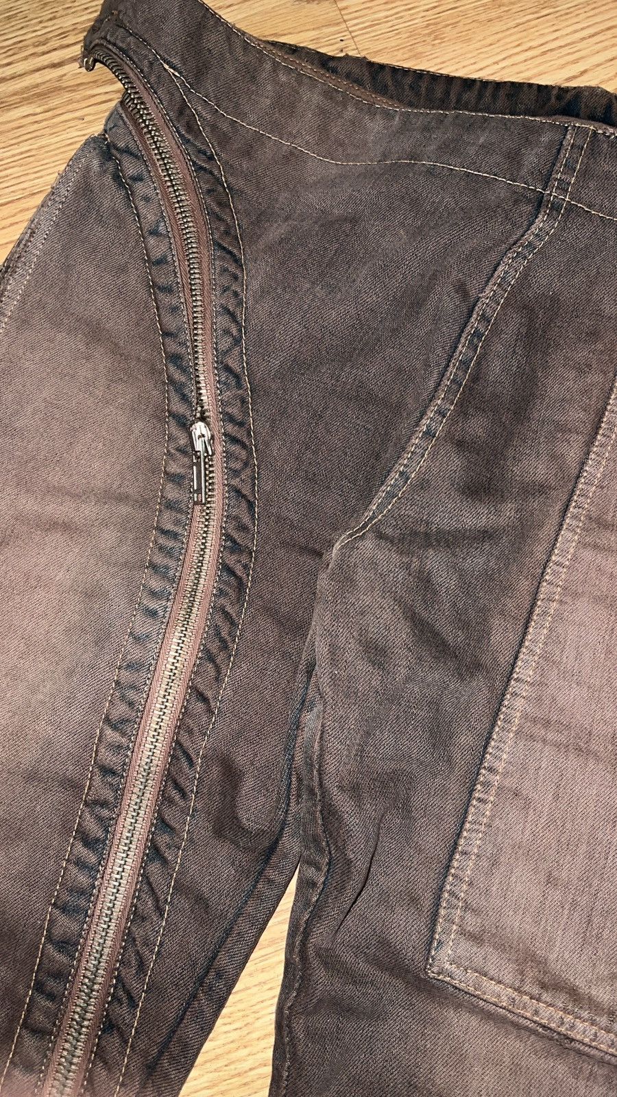 Rick Owens Rick Owens FW06 Dustulator Mudwash Dust Double Layer Aircuts Size US 32 / EU 48 - 4 Thumbnail