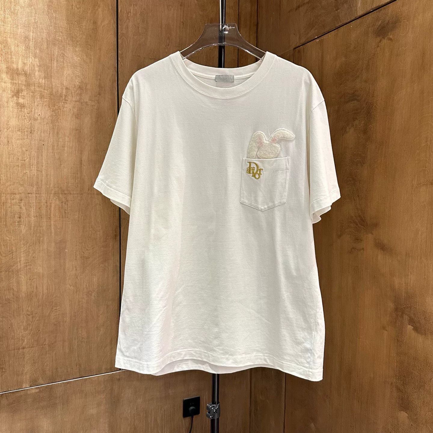 Dior Dior Limited Embroidered White T-Shirt L Women Size L / US 10 / IT 46 - 1 Thumbnail