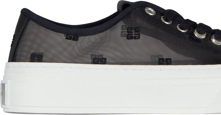 Givenchy o1loc1c0724 Mesh City Sneakers in Black Size US 6 / IT 36 - 2 Thumbnail