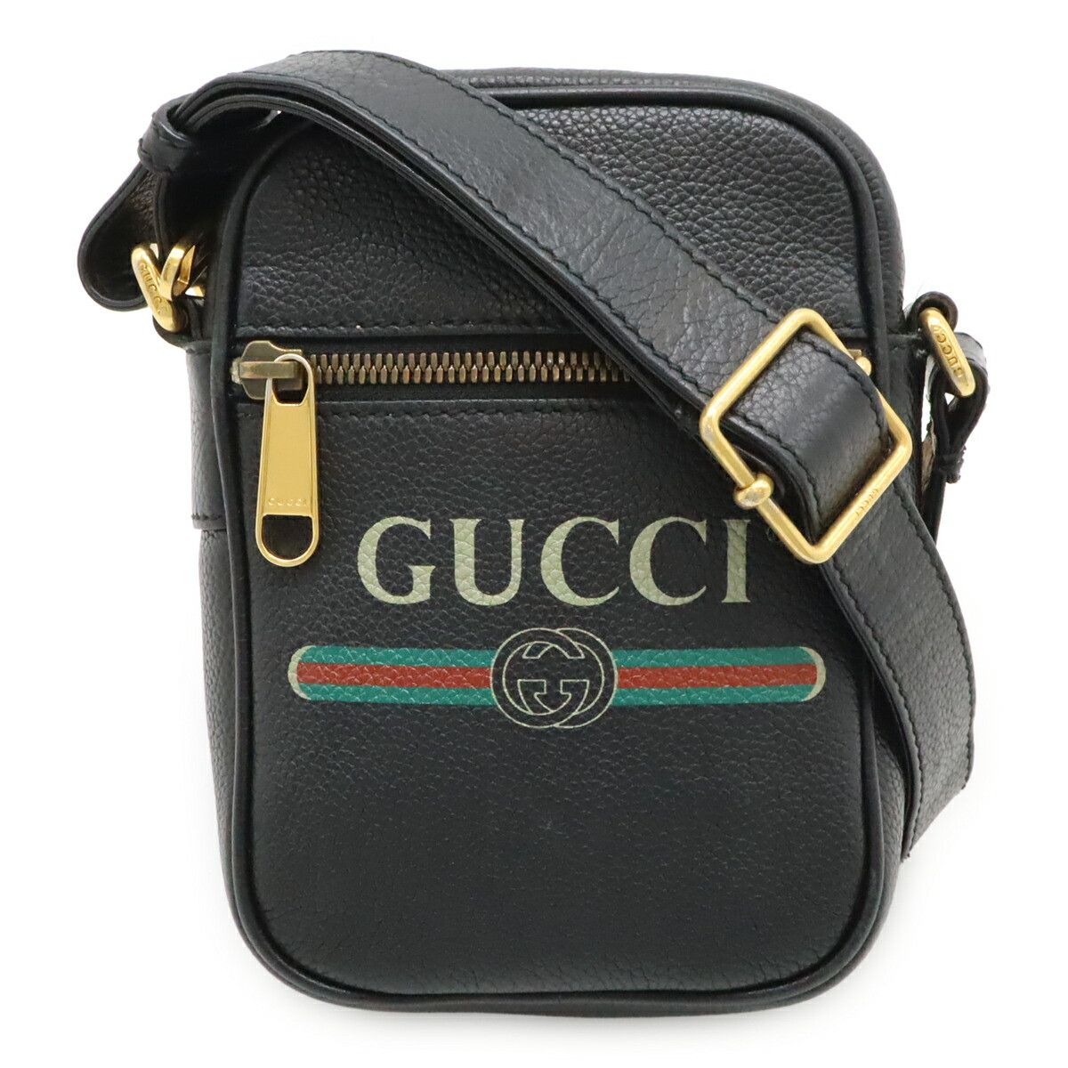 Gucci Gucci GUCCI PRINT Leather Shoulder Bag Leather Crossbody Bag 574803 DUTY FREE for USA