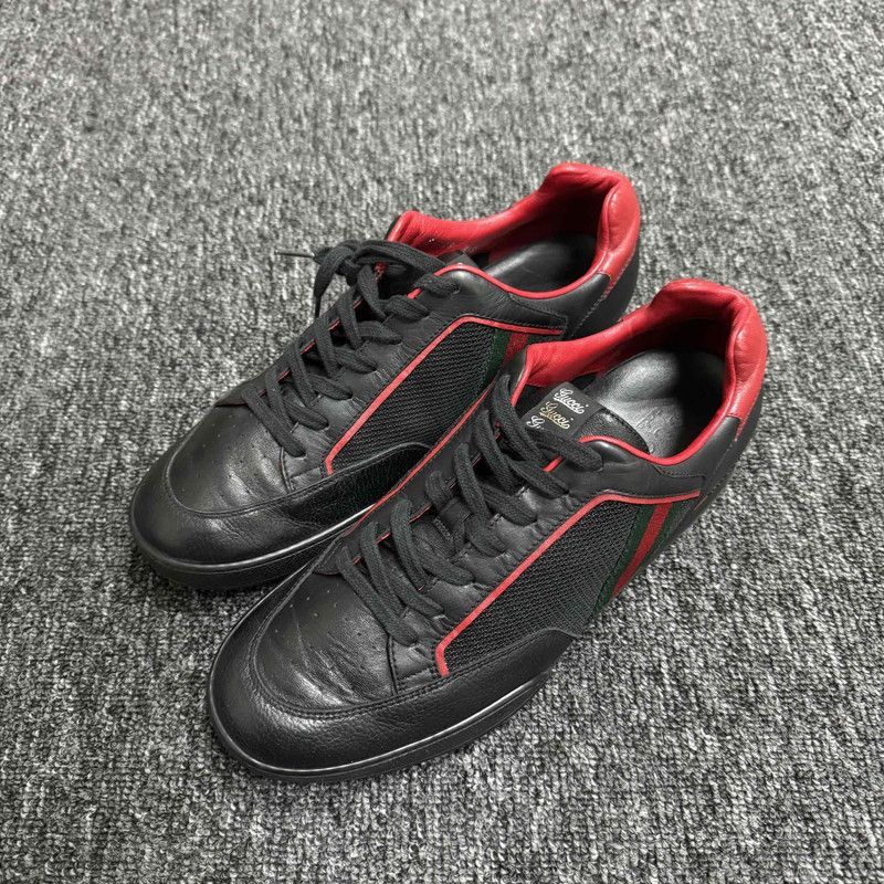 Gucci Gucci Red and Black Sneakers - Size US 9.5 / EU 42-43 - 1 Thumbnail