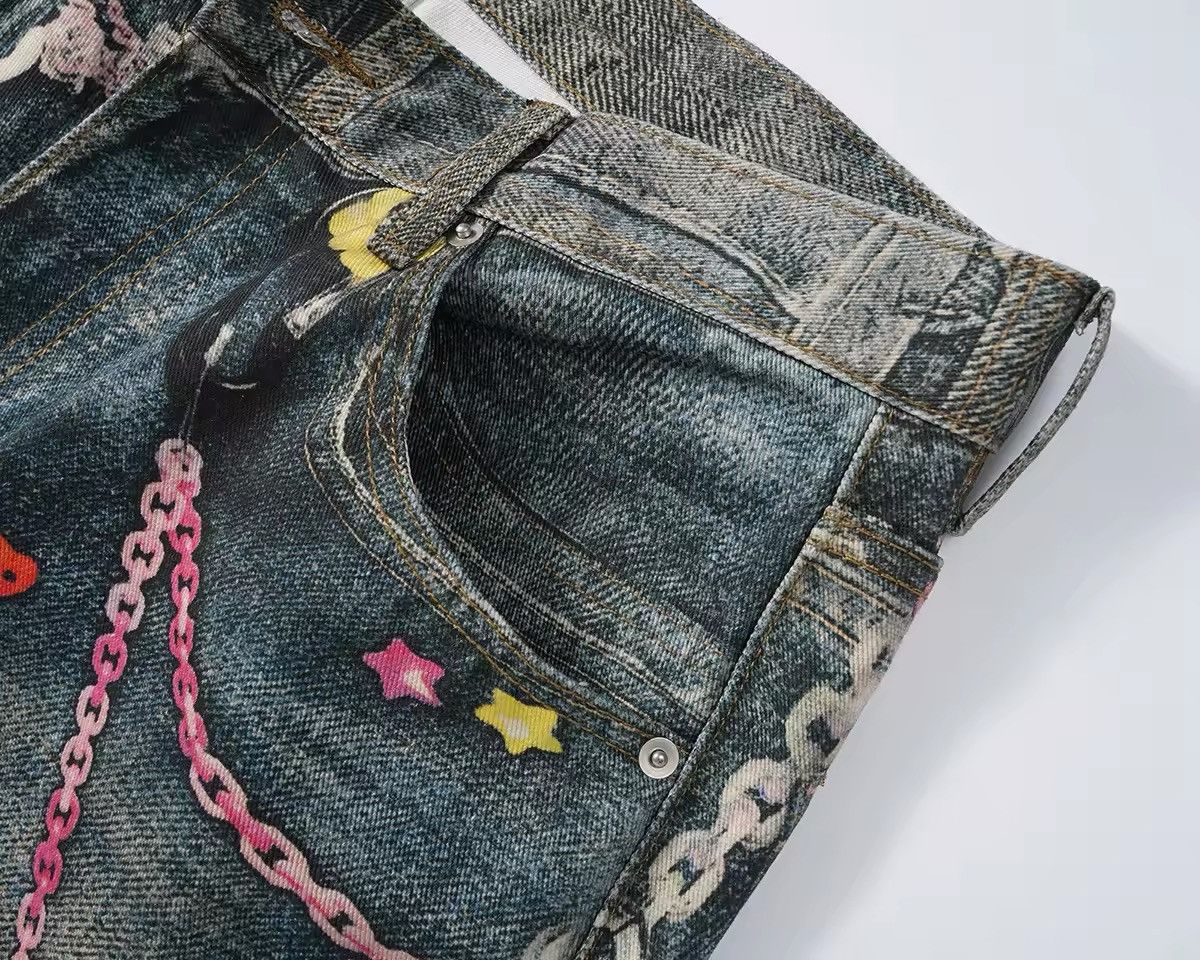 Japanese Brand Graphic printed denim Size US 30 / EU 46 - 4 Thumbnail