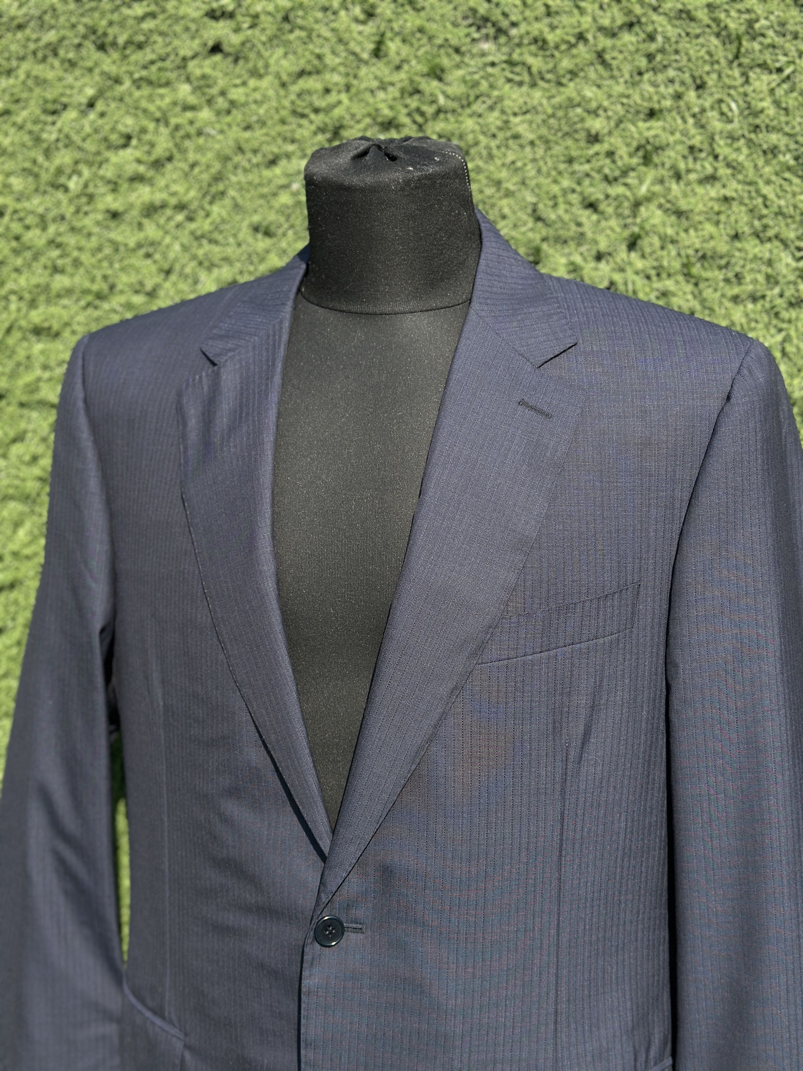 Canali Canali Sir Montreux Wool Blazer Jacket Navy EU 54 Size 54R - 10 Thumbnail