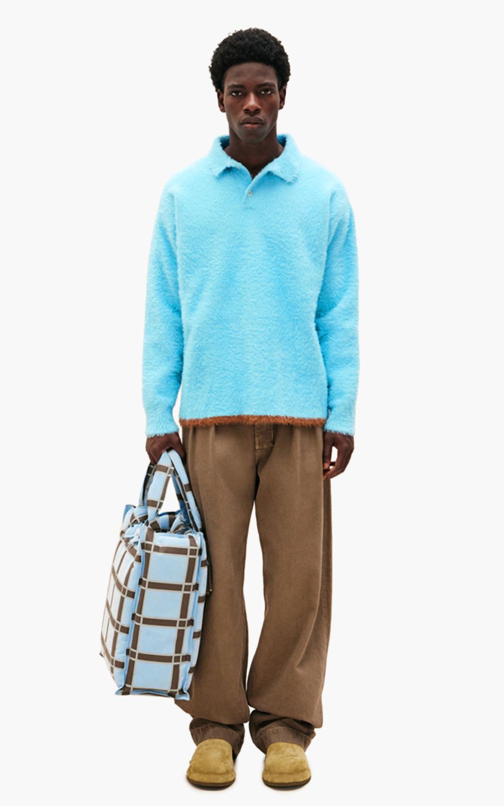 Jacquemus o1mle0625 La Polo Neve Sweater in Blue Size US XS / EU 42 / 0 - 2 Thumbnail